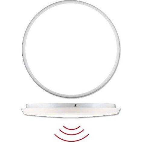 Moderne und diskrete LED-Wandlampe in Weiß