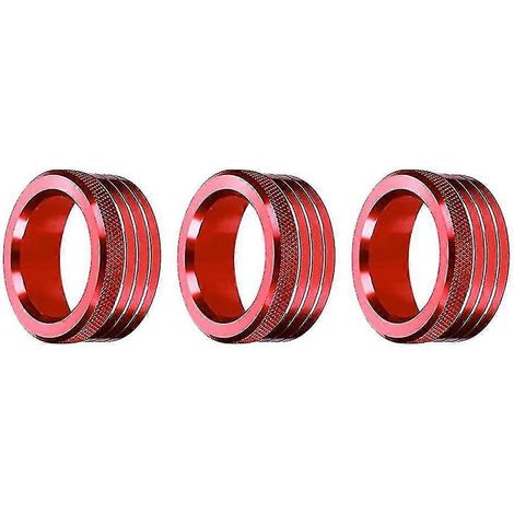 Lot de 3 boutons de volume de climatisation de console centrale pour BRZ 86 GT86 (2013-2020) - Rouge (1/5)