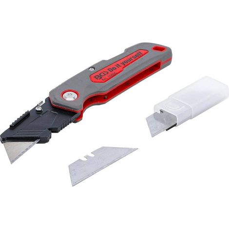 Cutter Pliable 160 mm - Lame Sécurisée, Compact et Pratique, Acier, Zones Difficiles - D-Work (1/5)