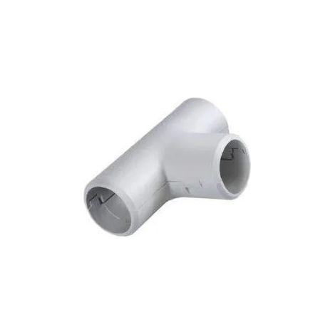 Graue T-Stücke für 20 mm IRO-Rohr, 2 Stück