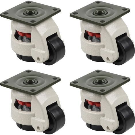 500 kg Teleskop-Nivellierrollen für Werkbänke, Lenkrollen, Schwerlast-Nylonrollen Gd-60F für Industriemaschinen, Nivellierrollen, schwere Ausrüstung, Räder, Rollen (1/4)