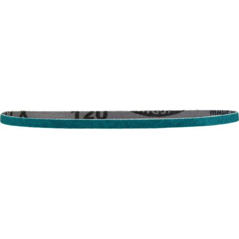10 bandes abrasives 13 x 457 mm, P60, corindon de zirconium, pour limes à bande metabo 10 pièces