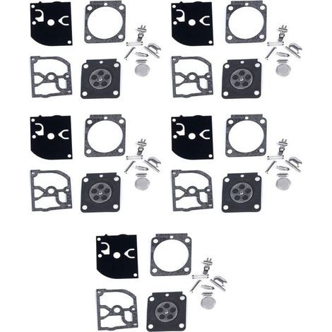 Rasenmäher-Vergaser-Reparatursatz, 5-teiliger Membrandichtungssatz, kompatibel mit HS45, FS55, FS38, BG45 und MM55 (1/5)