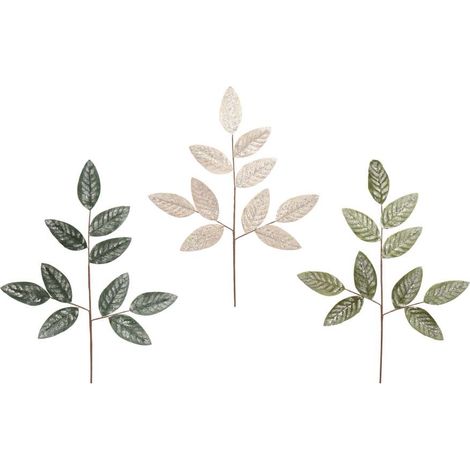 Everlands Ramo Foglie Velluto Frosted 79cm Colori Assortiti