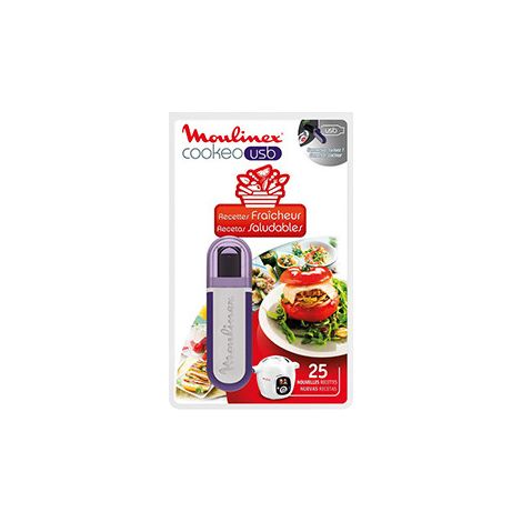 CLE USB 25 RECETTES FRAICHEUR COOKEO XA600511 pour Cuiseur vapeur