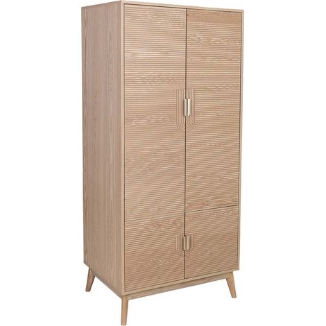 Armario de madera marrón 80x56x180h cm (1/5)