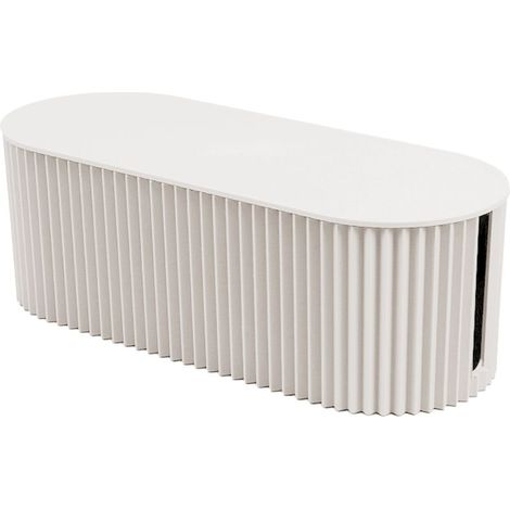 Nordic Aufbewahrungsbox für Steckdosenleisten, Kabel- und Steckeraufbewahrungskoffer, Ständer für WLAN-Router, weiß, kleine Größe. (1/5)