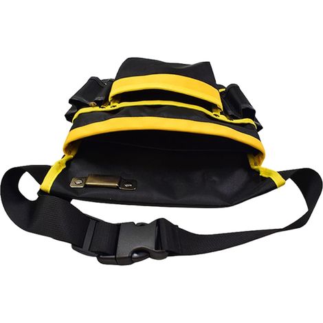 Sacoche ceinture porte-outils en toile pour électricien, sacoche de taille, organiseur d'outils pour menuisier et outils de réparation de construction, sac à outils (1/5)