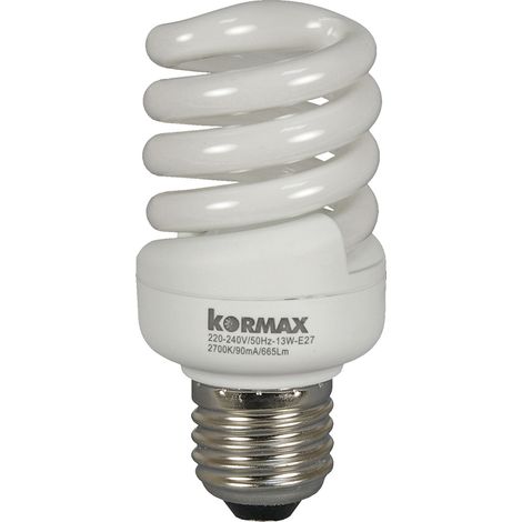 Bombilla ahorro espiral mini E14 - 11 W - 4000 K