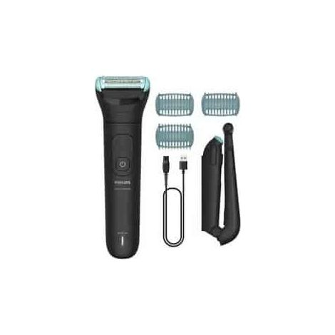 Philips Serie 5000 BG5475/15 – Rasoio Elettrico Corpo e Regolabarba, Tagliabasette, Nero (1/5)