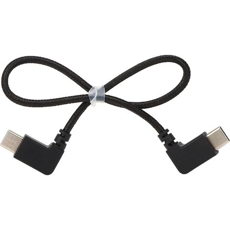 Câble De Données Type-C Vers Type-C - Noyau En Cuivre Pur Et Tresse En Nylon - Pour Drone Mavic Air 2 - Longueur 27 Cm - 1 Pièce