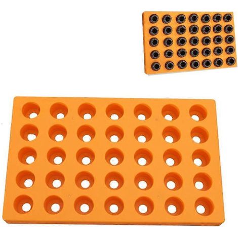 Plateau de rangement pratique pour fraises à défoncer, 35/60 trous, 24/33 mm, PVC (1/5)