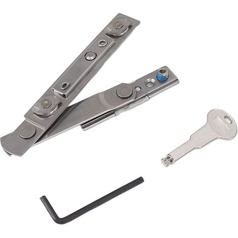 Charnière invisible à friction en acier inoxydable pour fenêtre à battant, pièces de rechange, largeur de fente : 14 mm (1/5)