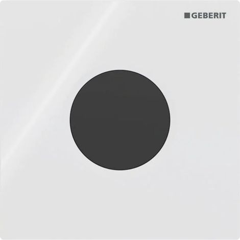 Geberit Typ 01 placa de cubierta, redonda: blanco alpino, 242821111