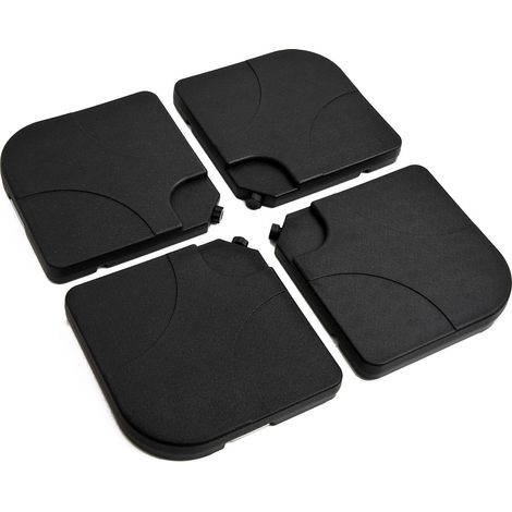 Base per Ombrellone da Giardino 60 Kg a Croce in Plastica 50x50x7.5 cm (1/5)