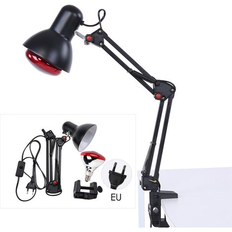 Lampe infrarouge thérapie chaleur anti-douleur soin santé noir fiche UE 220V (1/5)