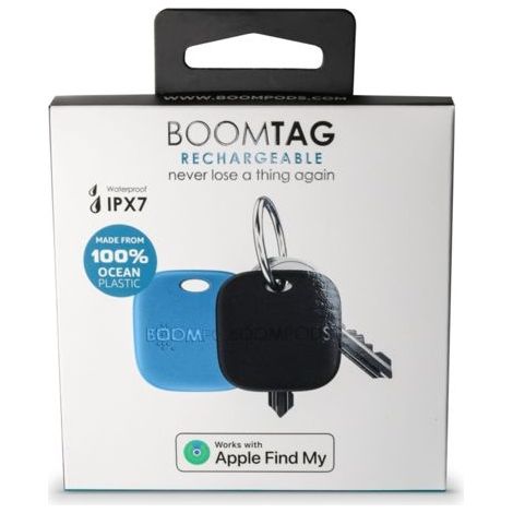 Boompods Boomtag Rechargeable Duo Pack Blue & Black