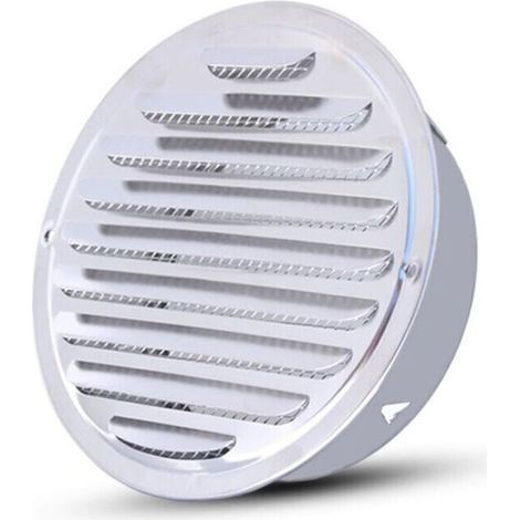 Griglia di ventilazione in promozione - Griglia di ventilazione rotonda, griglia di ventilazione in acciaio inox con foro, ventilazione con rete, griglia di ventilazione rotonda per tubo di scarico, a (1/4)
