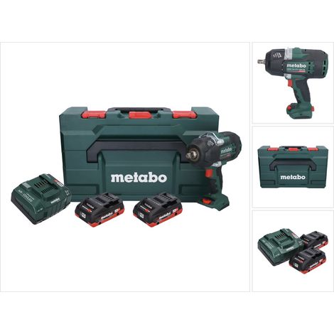 Metabo SSW 18 LTX 1450 BL llave de impacto sin cable 18 V 1450 Nm sin escobillas + 2x batería recargable 4,0 Ah + cargador + metaBOX (1/5)