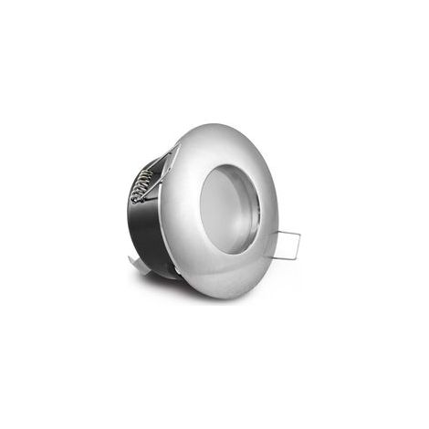 Lot de 1 Cadres pour spots à encastrer, La coquille de spots acier inoxydable brossé, ,Utilisé pour Salle de Bain Salon Cuisine Chambre(Ne contiennent pas de perles de lampes) (1/5)