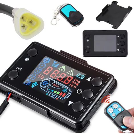 PANEL LCD CON CONTROL REMOTO PARA CALEFACCIÓN DE 12V