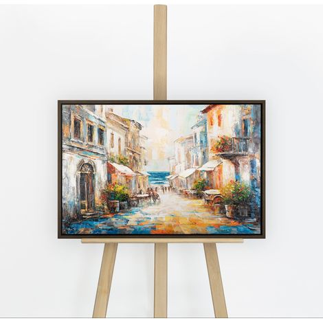 Gemälde Warme Brise Rahmen Grau 60x40 cm (1/5)