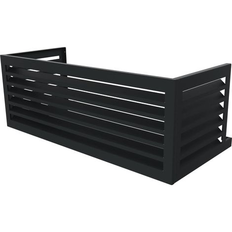 Cache climatiseur extension hauteur anthracite 40x109cm – Aluminium résistant à la corrosion – DECOCLIM23AM7016PLUS (1/2)