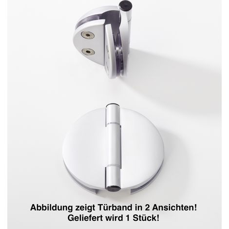 Infraworld Tuerband Doppel für Saunatüren 1 Stück für 6 bzw. 8 mm Glastuer