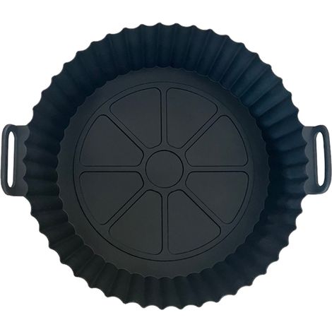 Accesorios de silicona para freidoras de aire, sartén multifuncional de silicona con revestimiento para freidoras de aire...