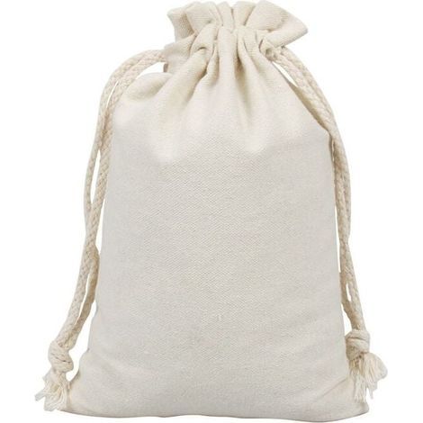 Sachet en toile vierge, 20 pièces, sac en coton, cordon de serrage, pochette de rangement en coton et lin, sac en lin (1/5)