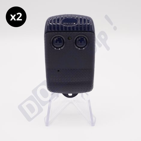 ALLMATIC BRO2WN - Lot de 2 télécommandes 2 canaux pour motorisations de portail et porte de garage - 433,92 MHz - Codage Rolling Code (1/3)