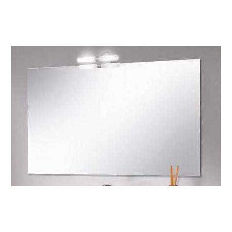 Bagno Italia Specchiera Specchio Bagno rettangolare misure da 80x60 reversibile con applique 1 (1/2)