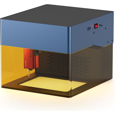 Machine à graver laser, Graveuse laser portable 10W, avec filtre à fumée et alarme de température, surface de gravure 120x120 mm (1/5)