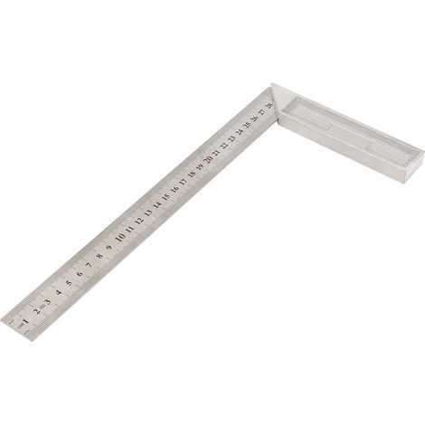 30 cm Aluminiumlegierung 90-Grad-Lineal mit gerader Kante, rechtwinkliges Lineal (dicker) (1/5)