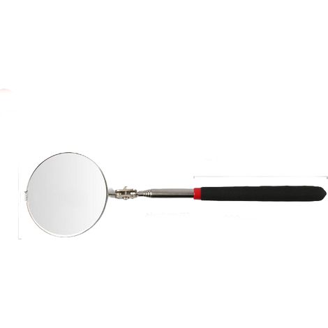 Miroir d'inspection télescopique, miroir mécanique télescopique rectangulaire avec poignée allongée, miroir d'inspection rotatif à 360 degrés pour vérifier l'état du véhicule (dimensions)