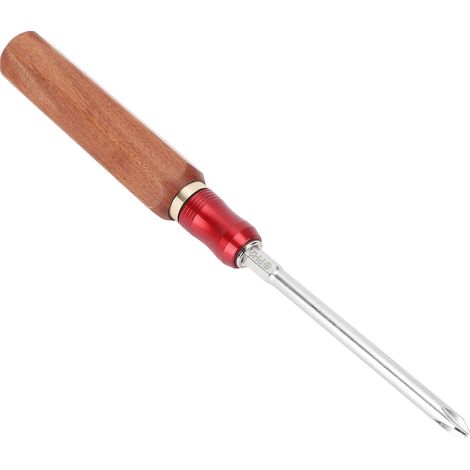Lot tournevis manche bois anti-glisse changement rapide embouts 6mm 3mm plate PH2 PH0 cruciforme bricolage maison menuiserie (1/5)