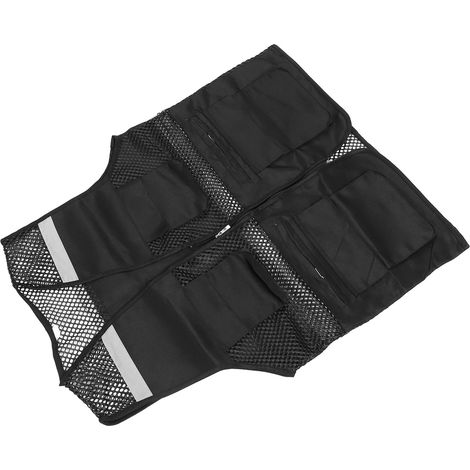 Gilet de travail réfléchissant à poches multiples, conception en maille, gilet de sécurité respirant haute visibilité avec bandes réfléchissantes (1/5)