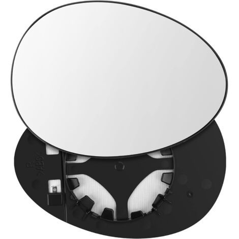 Verre de Rétroviseur Compatible avec Mini Cooper 2007-2011, Compatible avec Mini Countryman R60 2010-2015, Verre de Rétroviseur Hyperbolique Chauffant avec Plaque de Support (Droite) (1/5)