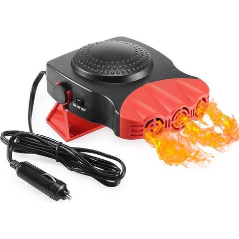 12V 150W Autoheizung mit Zigarettenanzünderstecker, tragbarer Windschutzscheibenventilator und Hochleistungsheizung (Rot) (1/5)
