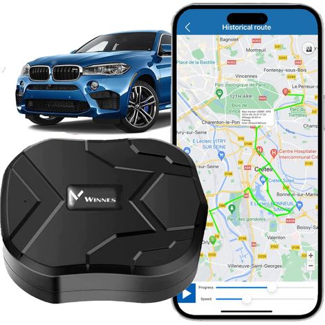 Winnes TK905B 2G GPS-Autoortungsgerät mit Echtzeit-Ortung, magnetischem Diebstahlschutz, 10.000 mAh Akku und langer Akkulaufzeit. Fahrzeugortungssystem. (1/5)