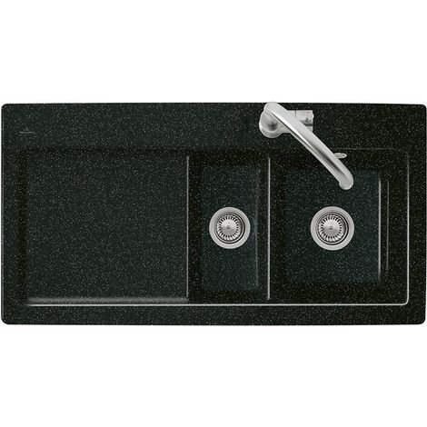 Lavello incasso SUBWAY 60 XR FLAT 965 x 475 mm, vasca a destra comando crema VILLEROY & BOCH