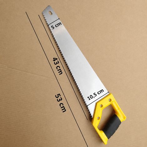 Scie d'élagage manuelle avec manche en plastique et caoutchouc, lame en acier 65 réf 4895 400 g – Livraison gratuite