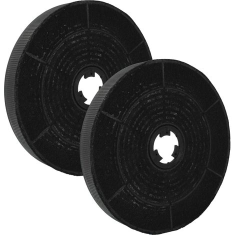 vhbw 2x Universal-Aktivkohlefilter für diverse Dunstabzugshauben - 16 cm