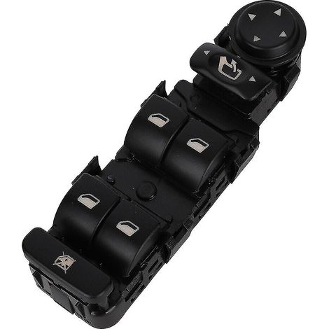 Interrupteur de fenêtre pour Citroën C5 I, II, C8 Contrôle électrique vitres et rétroviseurs Matériau ABS noir 7 boutons fonctionnels (1/4)