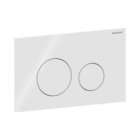 PLACCA DI COMANDO SIGMA 40 2 TASTI ROTONDI Misura: Nero - Vetro lucido