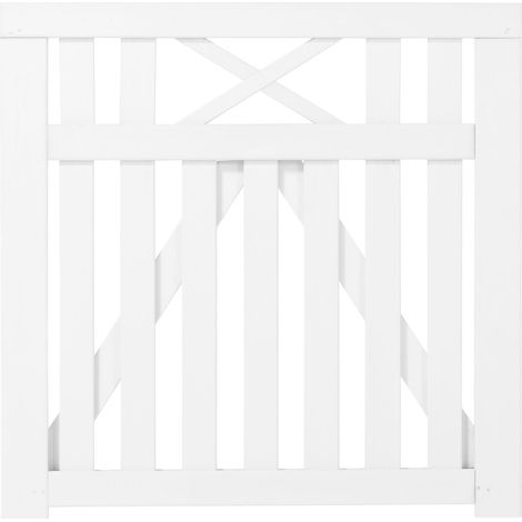 Plus Zauntor Vinesse 100 x 98 cm weiß Holzzäune