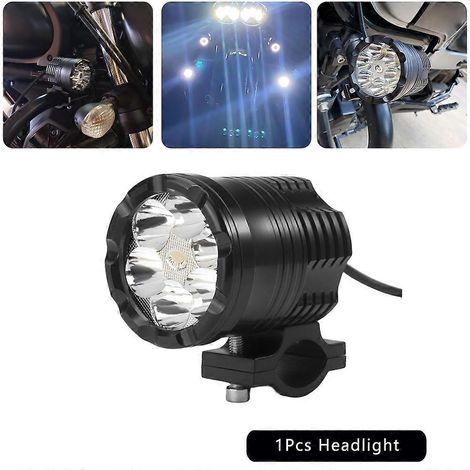Phares LED additionnels pour moto, projecteur clignotant, feux de brouillard avant auxiliaires, accessoires pour quad (1/4)
