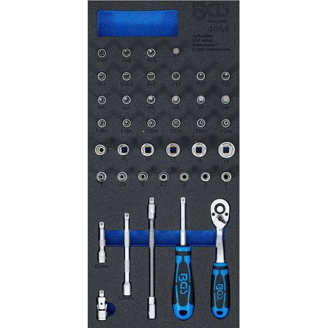 Insert de Servante d Atelier 1/3 - Jeu de 41 Douilles 6,3 mm (1/4) - Précision et Organisation - D-Work