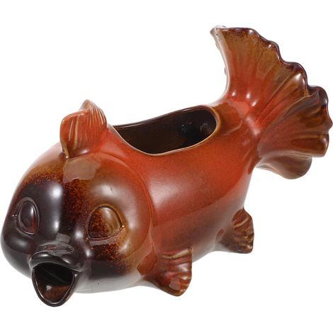 Aquariumfigur Aus Keramik Wasserspeier Für Terrassenbrunnen
