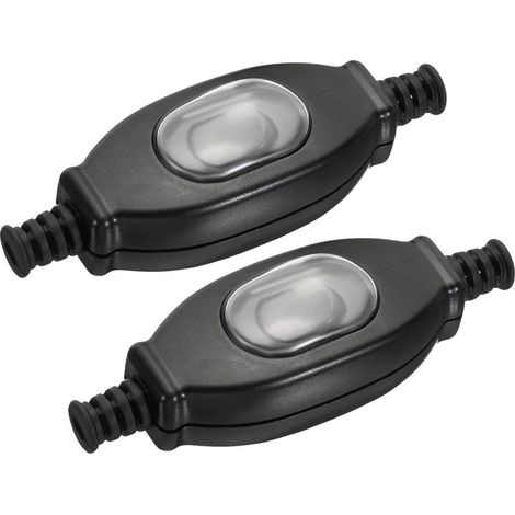 2er wasserdichte Inline-Kippschalter, Ein-Aus für Lampenkabel, 250V 3A AC, Schnurschalter für Leuchten (1/5)